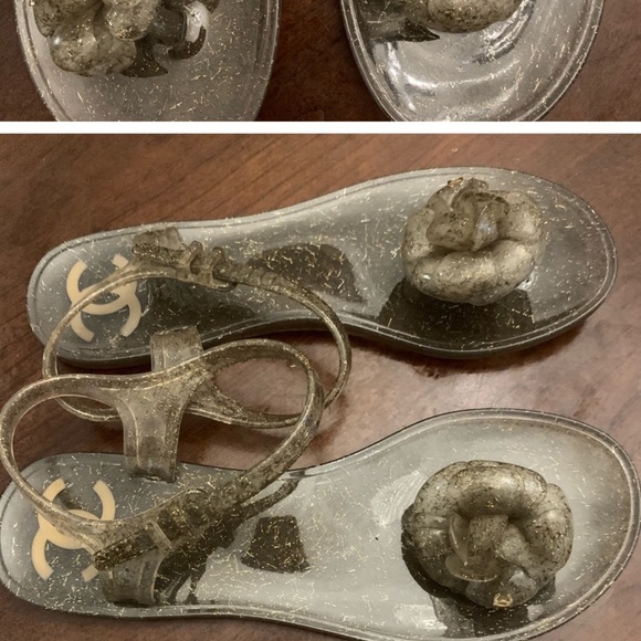 Chanel jelly sandals size 7 - Picture 1 of 3